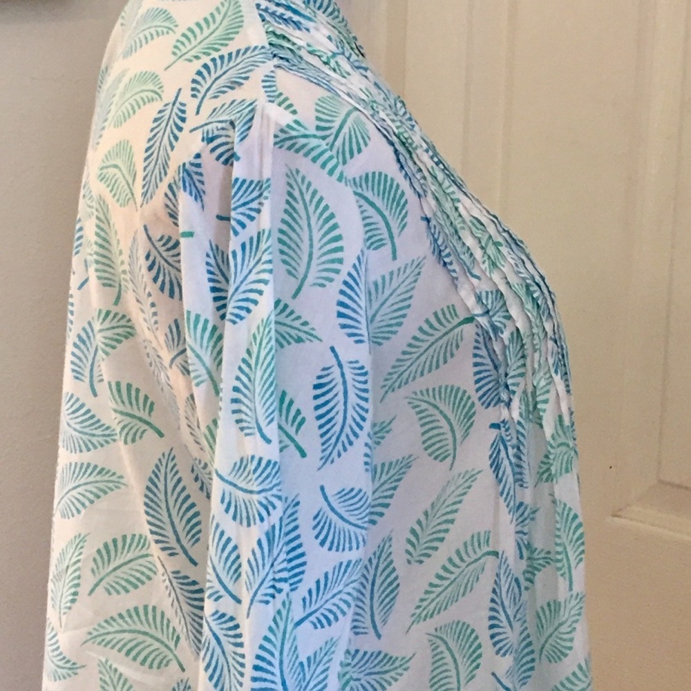 Roberta Roller Rabbit Leaf Tunic- Metal Sequins M - Picture 6 of 8